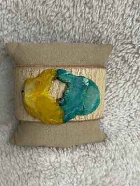 Druzy Agate Leather Bracelet